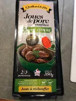 Joue de porc confite thym et citron graisse de canard