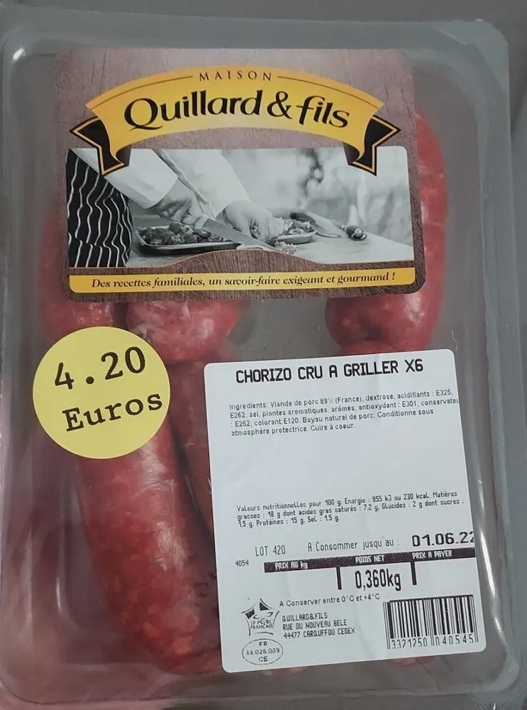 Chorizo cru