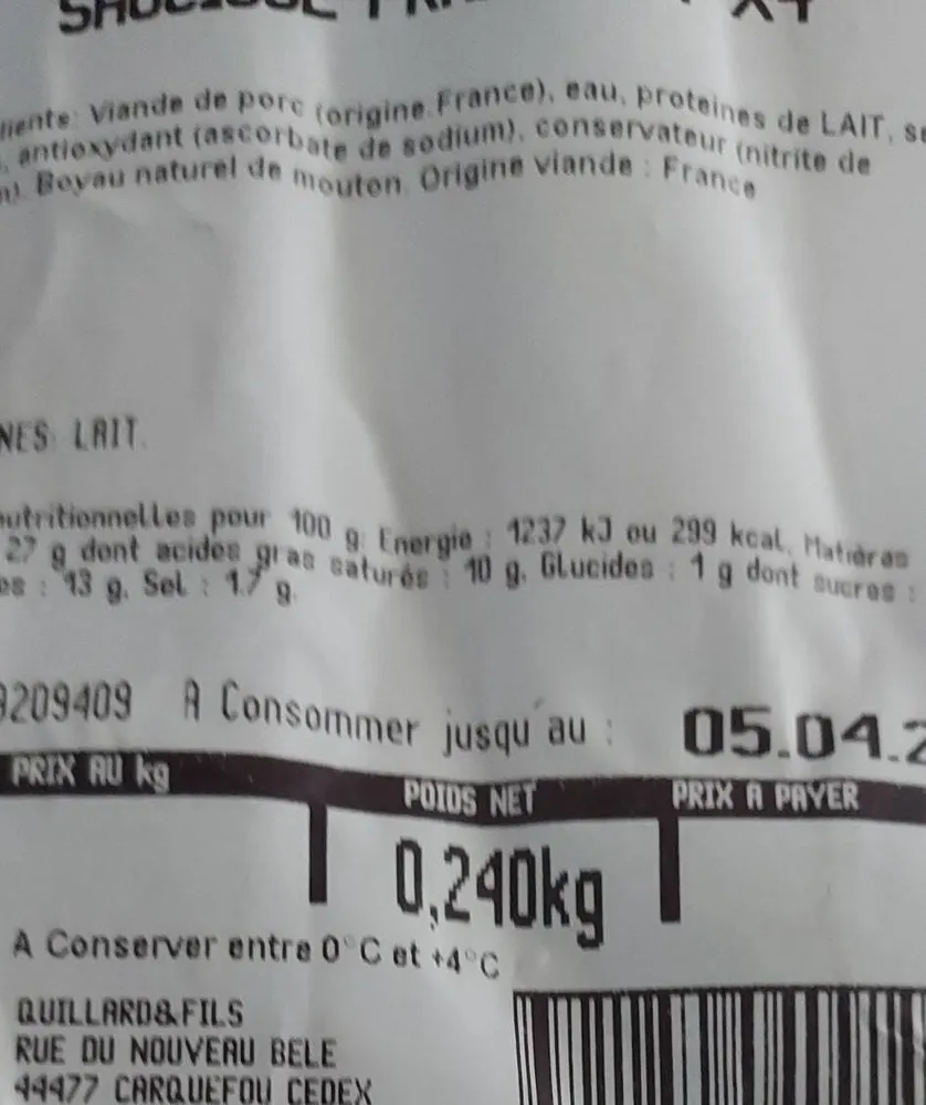 Saucisses Francfort