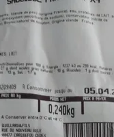 Saucisses Francfort