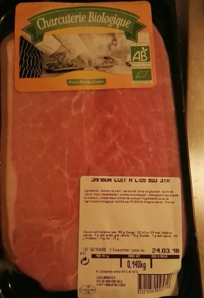 Jambon cuit a l os bio