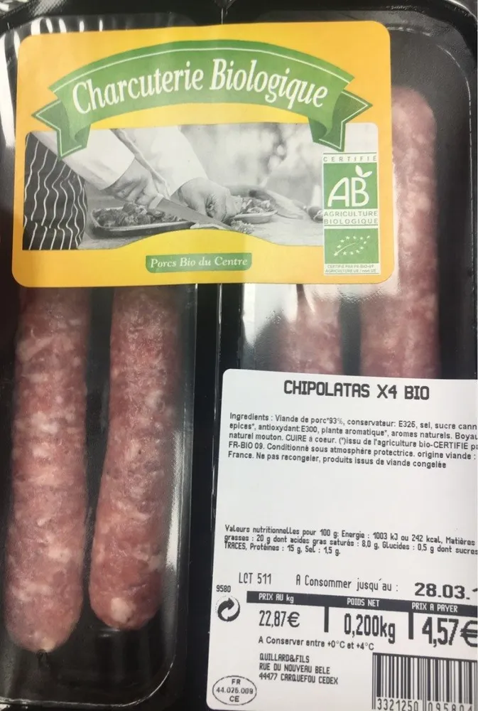 Chipolatas bio