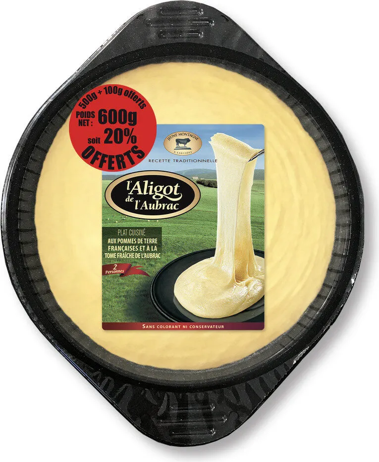 ALIGOT DE L'AUBRAC 500 G TRAD+ 20 % OFFERT
