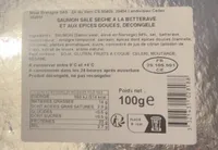 Saumon sale seche a la betterave
