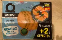 Gravlax saumon et baies roses