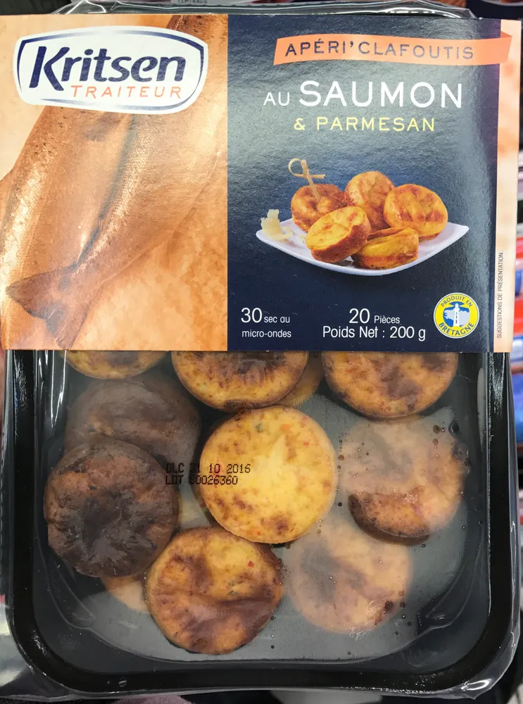 Apéri' Clafoutis au Saumon & Parmesan