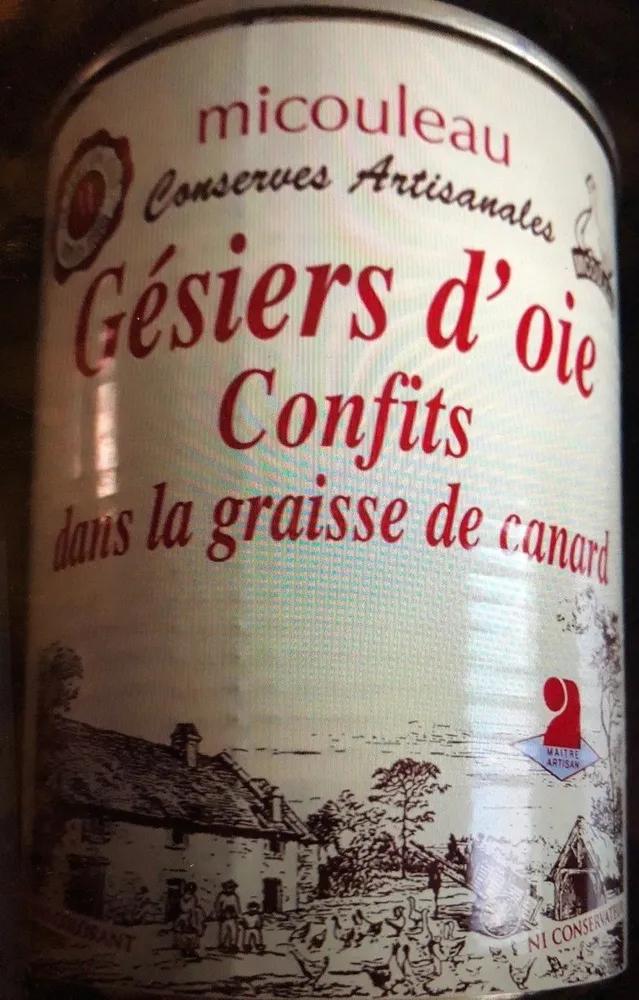 Gésiers d'oie confits