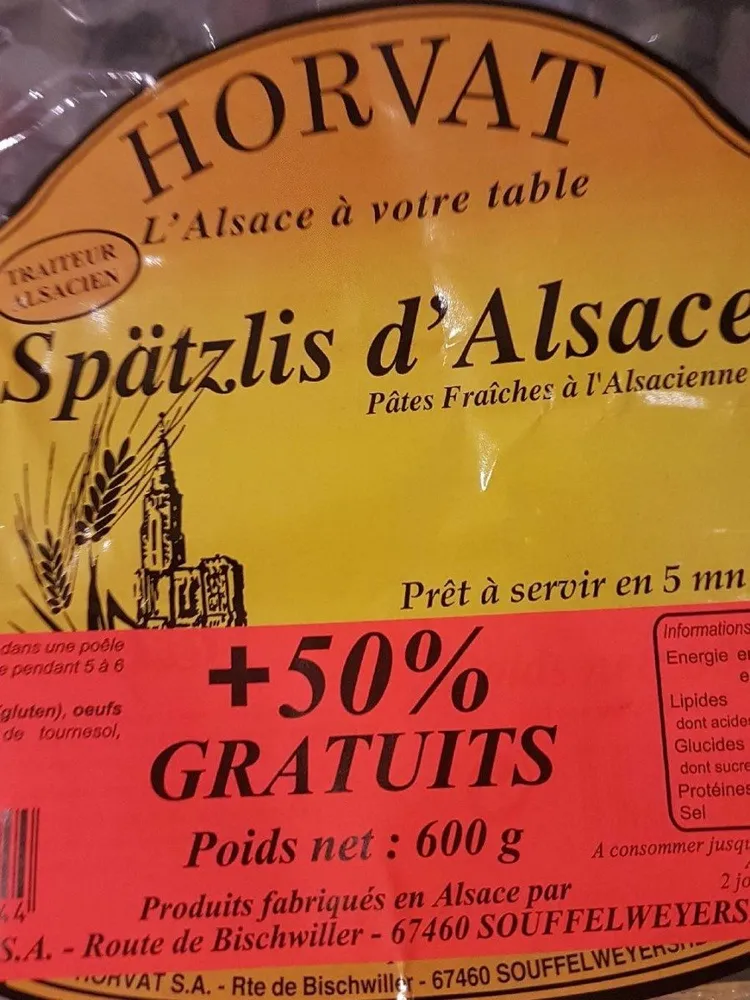 Spatzlis d alsace