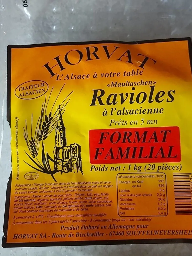 Ravioles à l'alsacienne