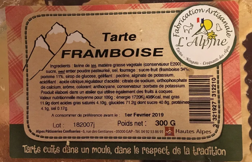 Tarte Framboise