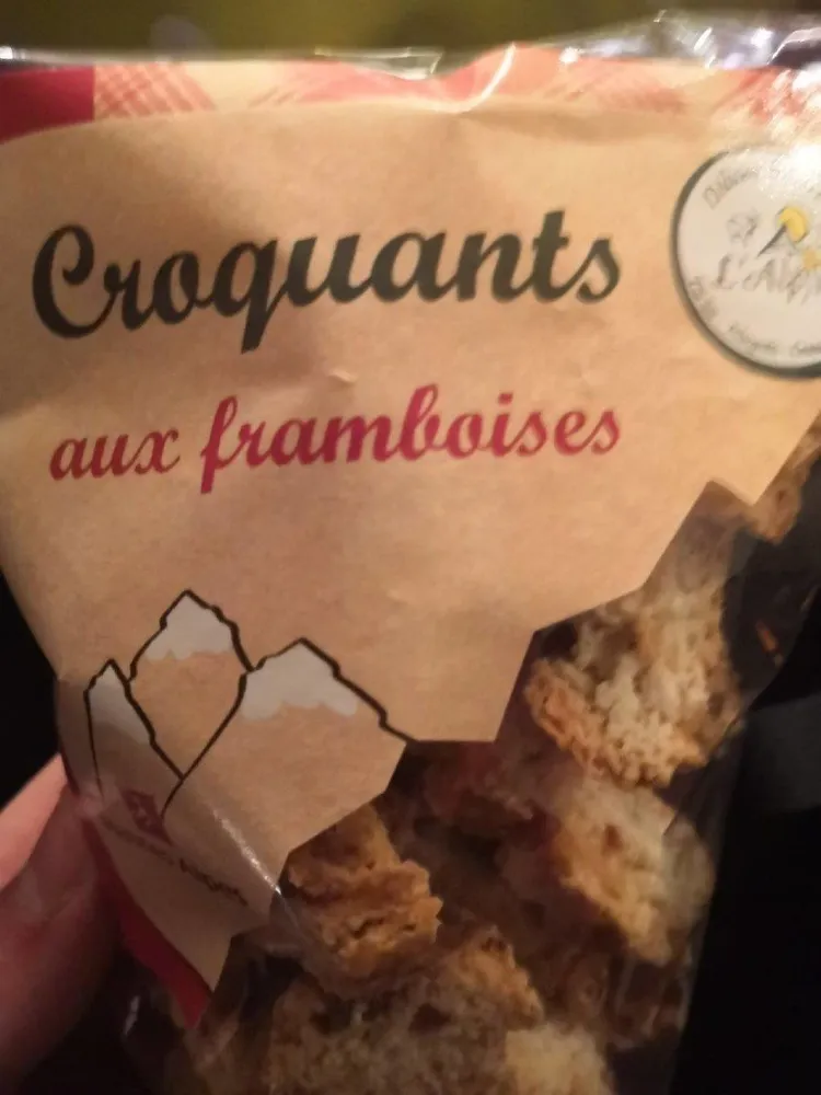 Croquants aux framboises