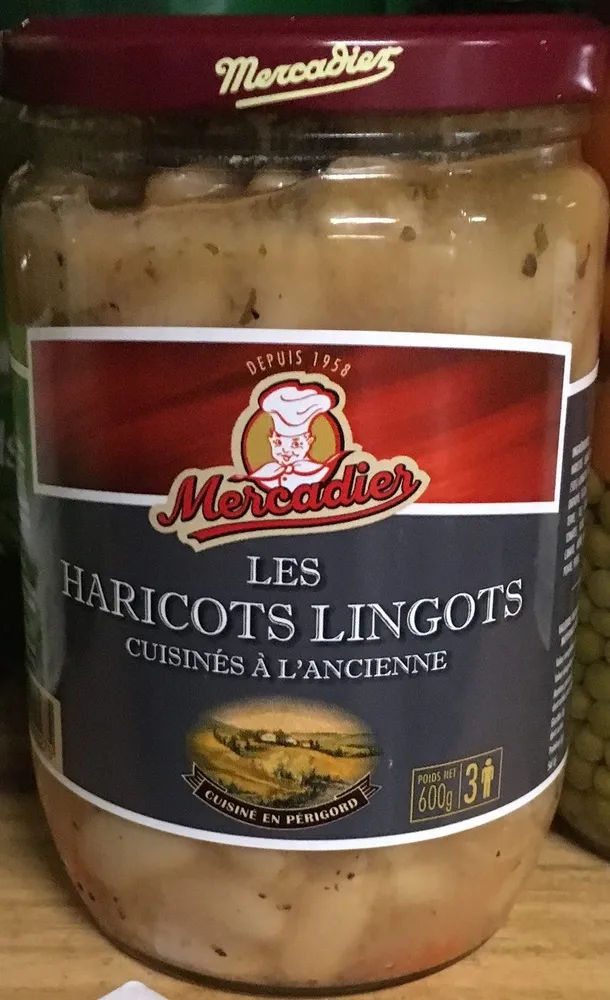 Haricots Lingots Mijotes a L'ancienne, Le Bocal De 600 gr