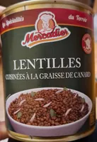 Lentilles à la graisse de canard
