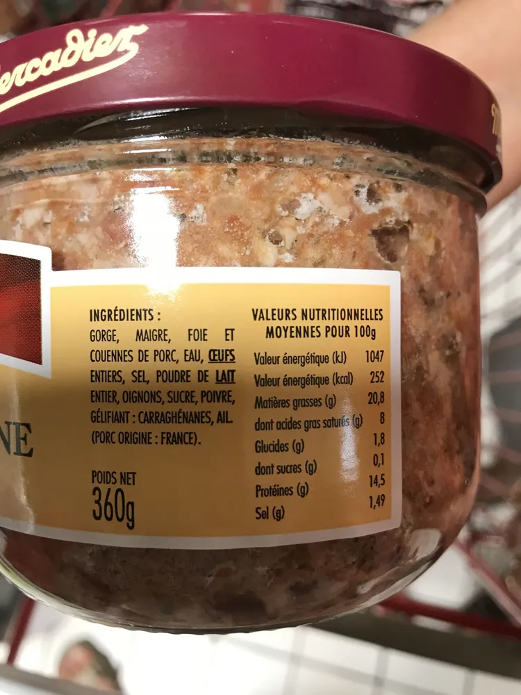 Pâté de campagne pur porc