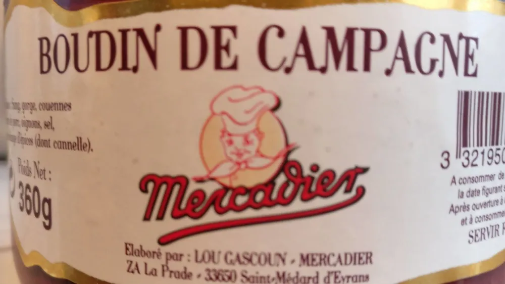 Boudin de campagne