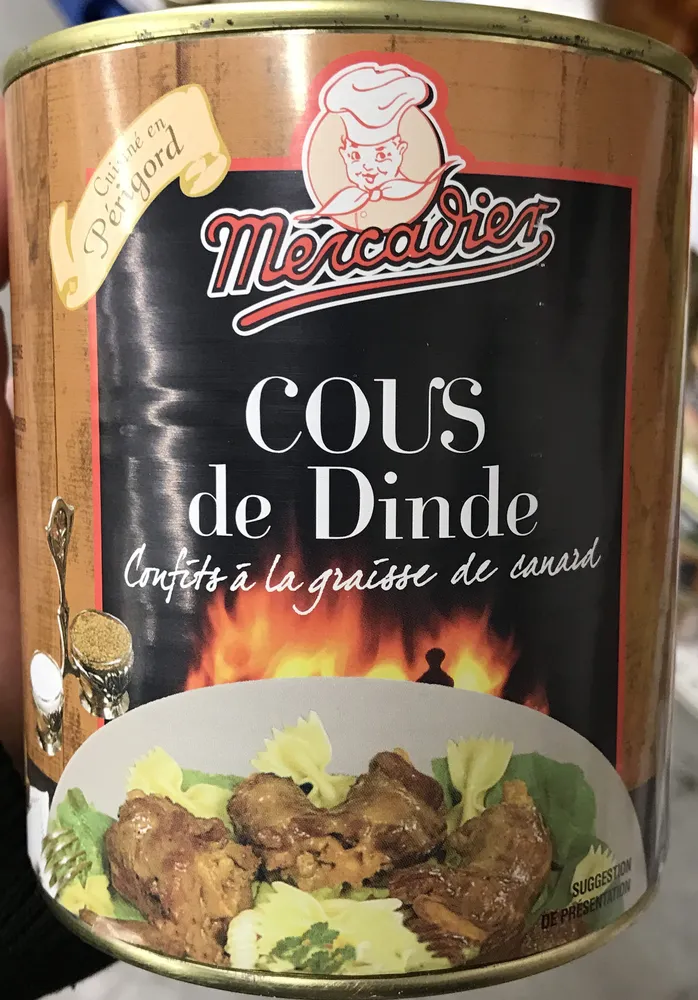 Cous de dinde confits à la graisse de canard