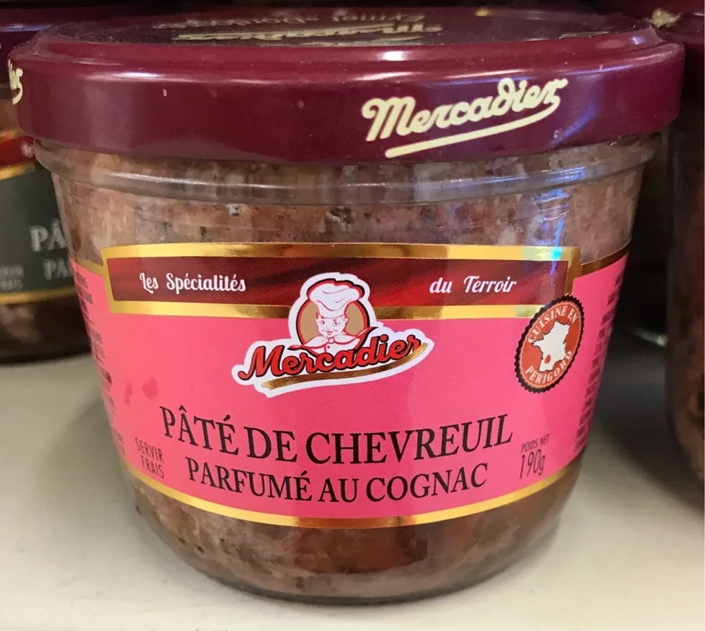 Pate de chevreuil parfumé au cognac