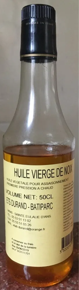 Huile de noix