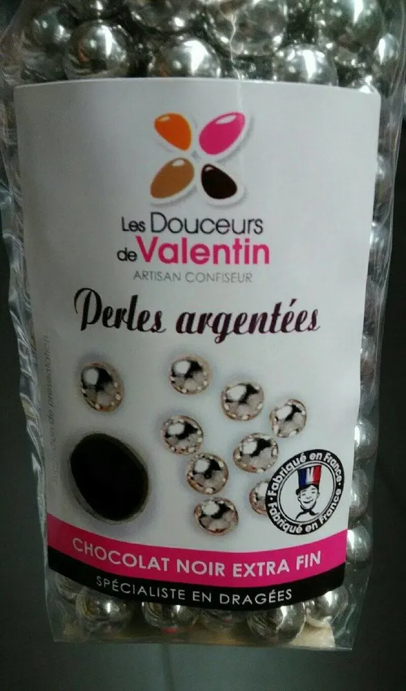 Perles Chocolat Argentées