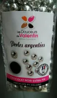 Perles Chocolat Argentées