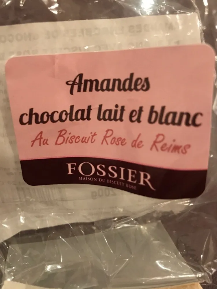Amandes chocolat lait et blanc