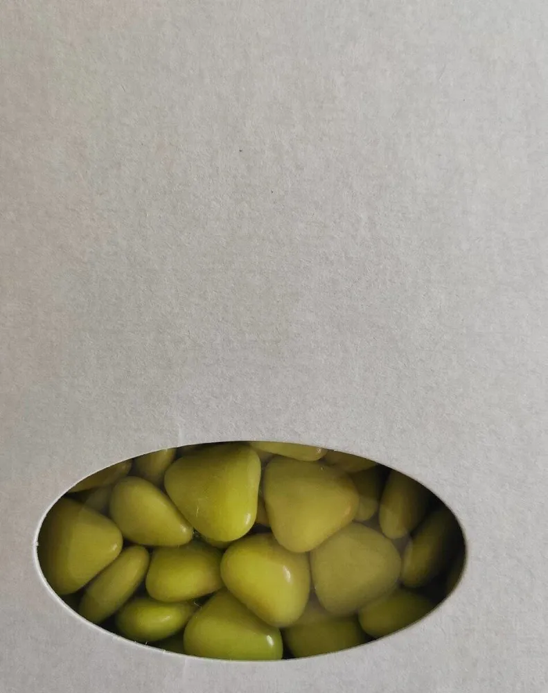 Coeur chocolat vert anis