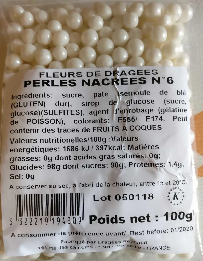 Perles nacrées n 6