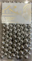 Perles chocolat argentées