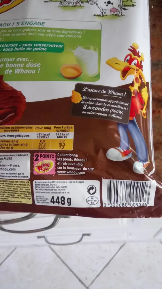 Whaou crêpes tout chocolat