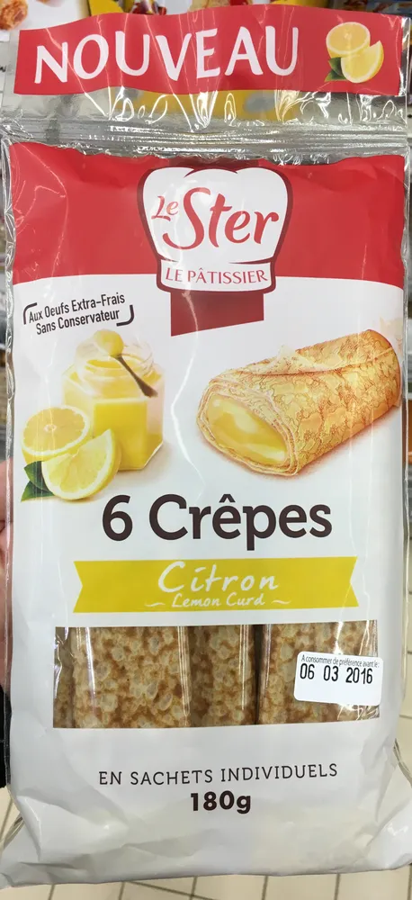 6 Crêpes Citron Lemon Curd