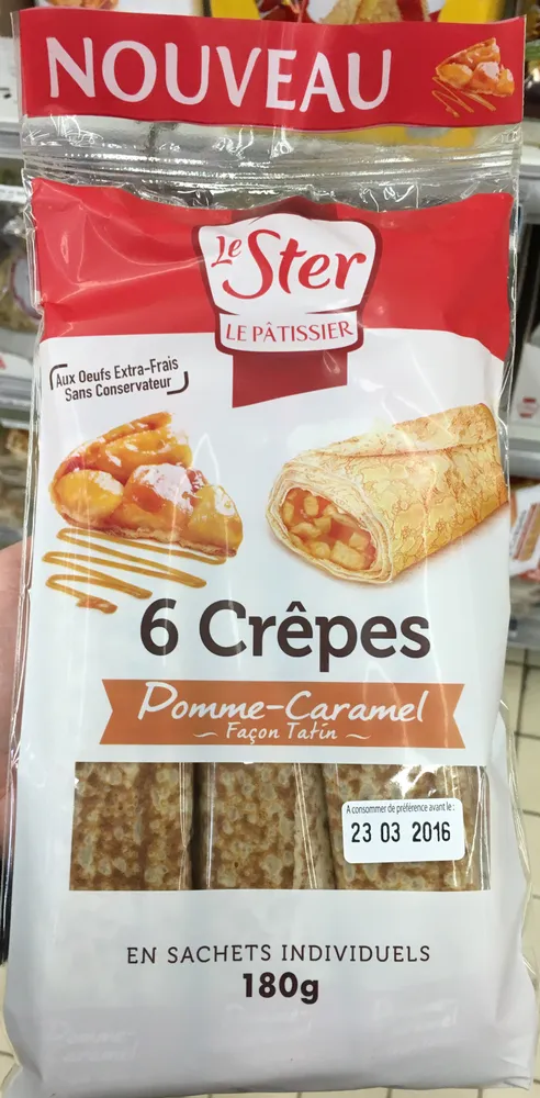 6 Crêpes Pomme-Caramel façon Tatin