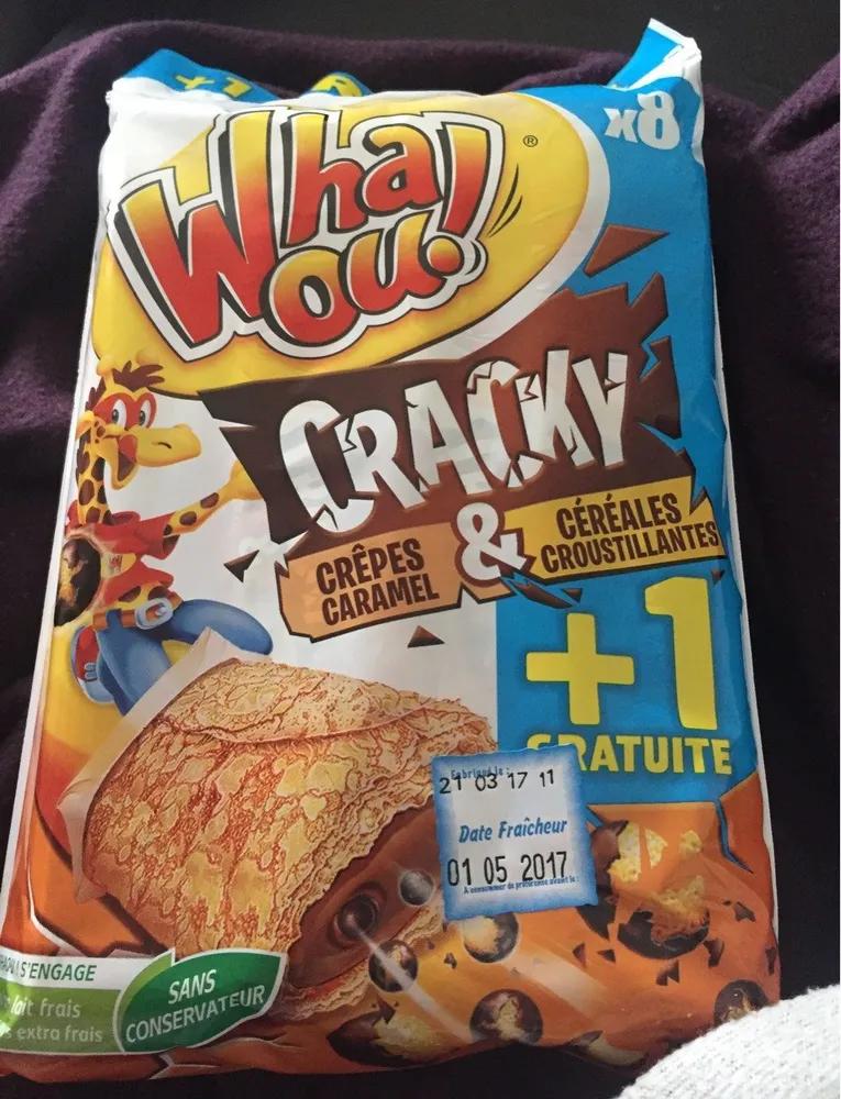 Whaou! Crêpes Cracky caramel & céréales croustillantes les 8 crêpes de 32 g