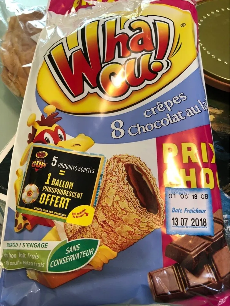 8 crepes chocolats au lait