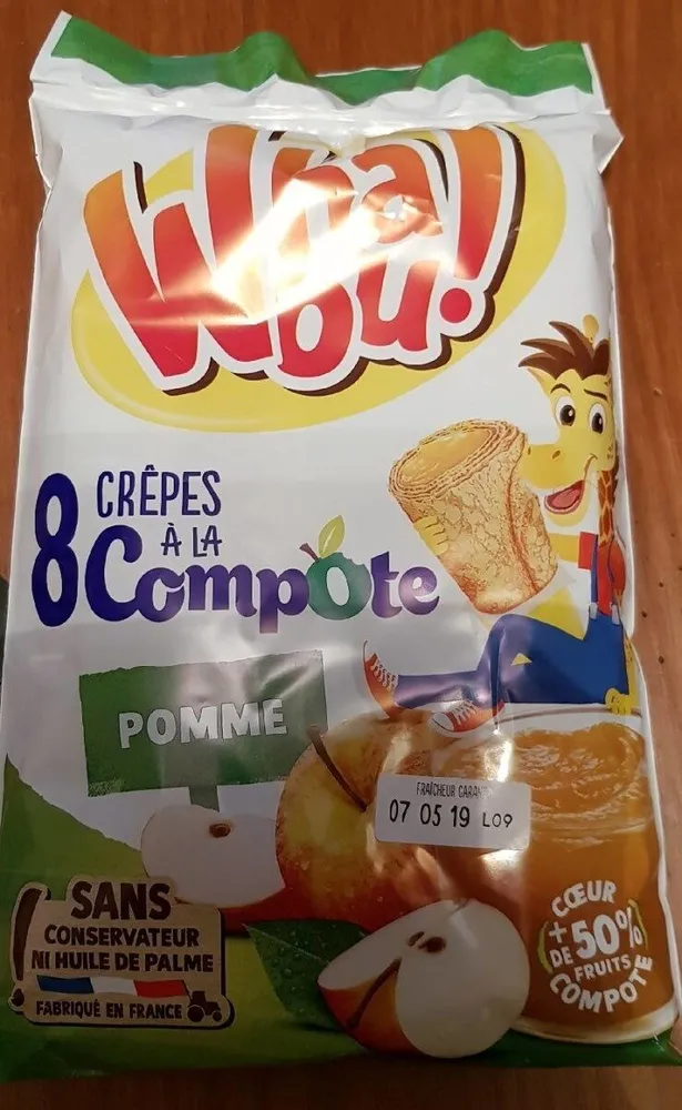 Crêpes à la compote pomme