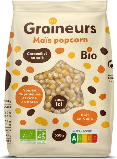 Maïs popcorn biologiques