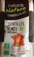 Lentilles noires beluga