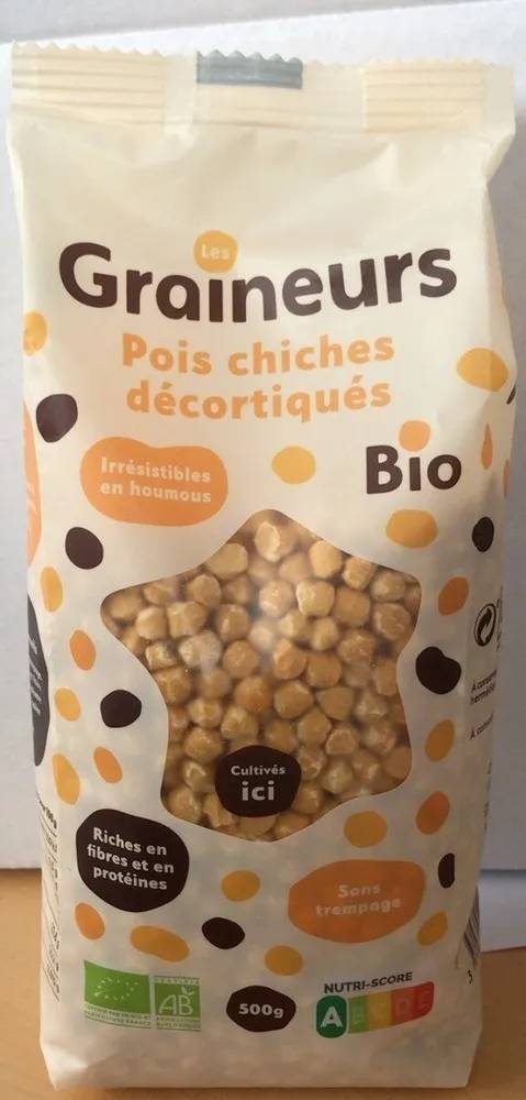 Pois chiches Decortiqués bio