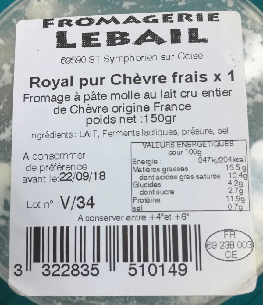 Pur chèvre, chèvre Panier au lait cru entier