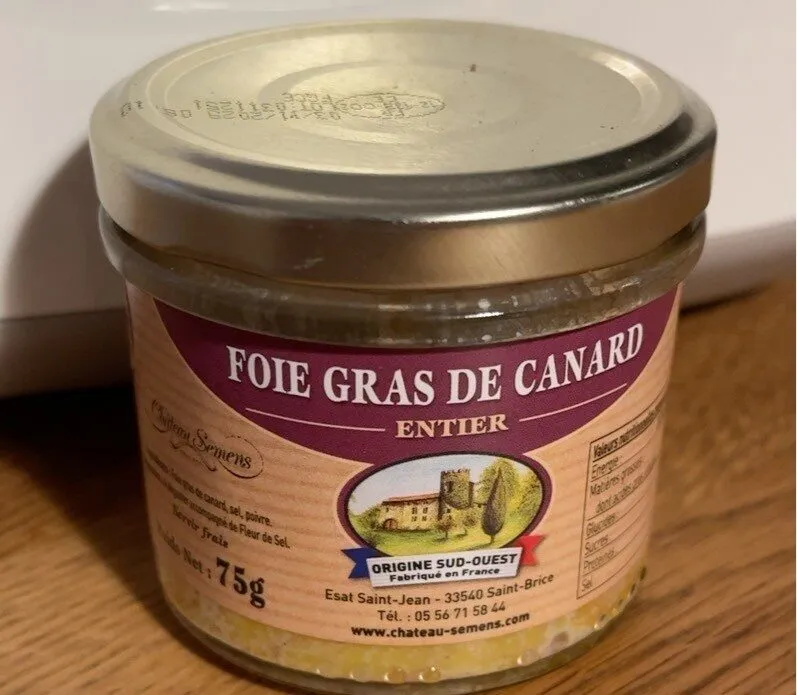 FOIE GRAS DE CANARD ENTIER