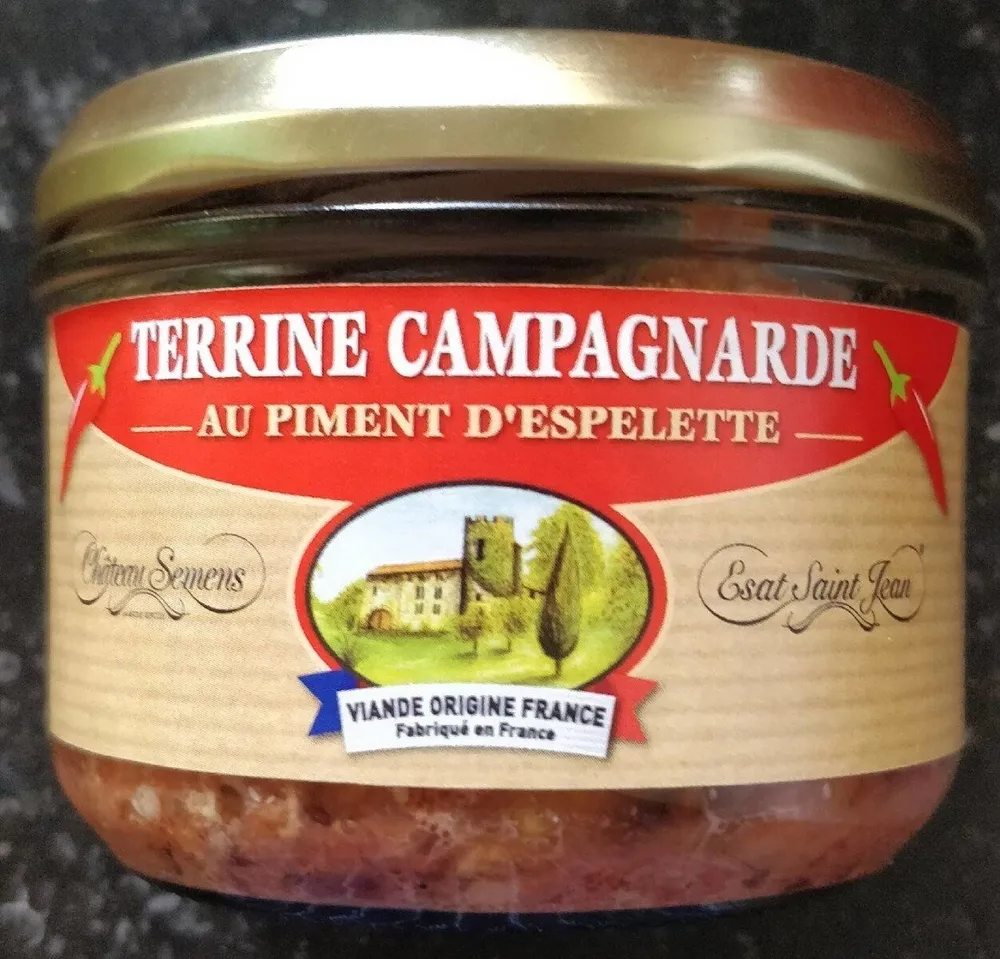 Terrine campagnarde au piment d'Espelette