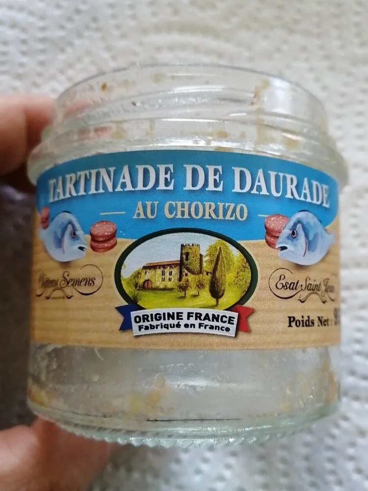 Tartinade de daurade au chorizo
