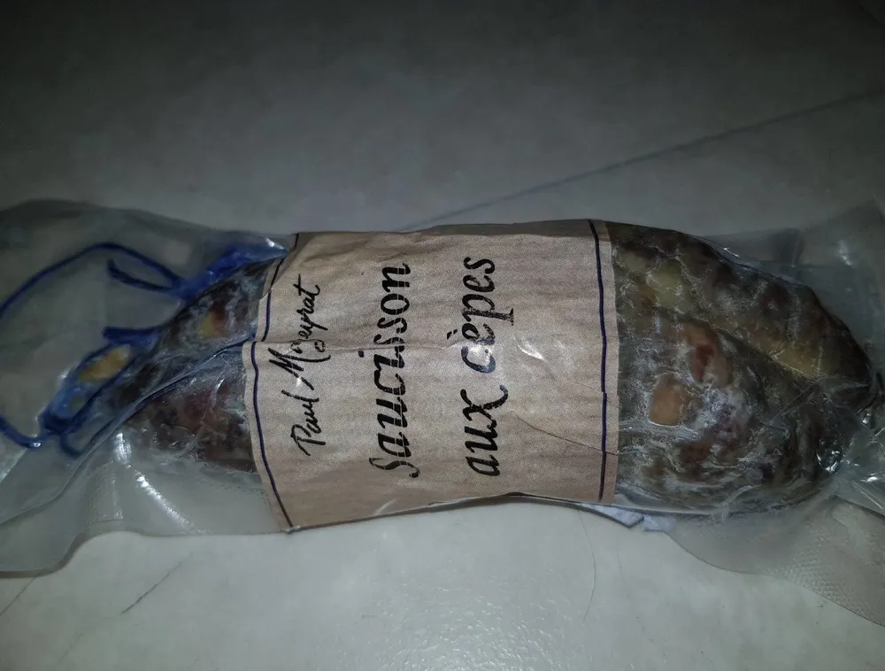 Saucisson pur porc aux cèpes