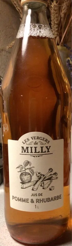 Jus de pomme et rhubarbe
