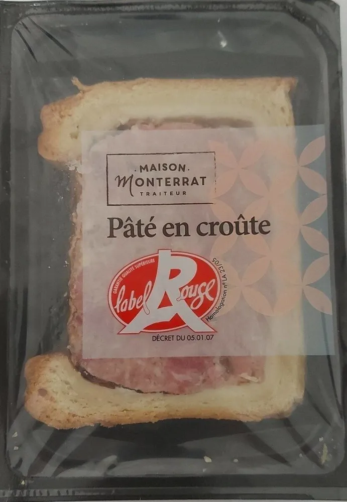 Pâté en croûte Label Rouge Maison Monterrat