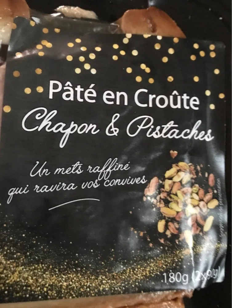 Pate en croute chapon pistaches