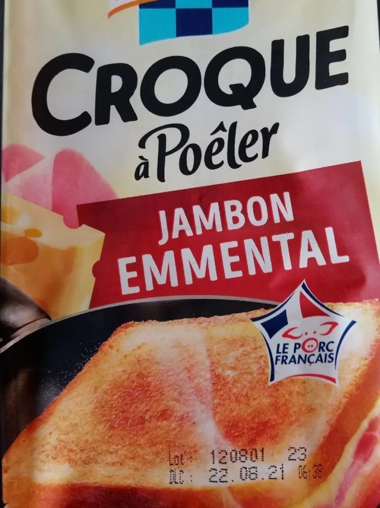 Croque à poêler jambon emmental