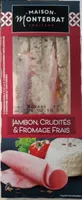 Jambon, Crudités & fromage frais