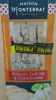 Sandwich Poulet Chèvre et Concombre