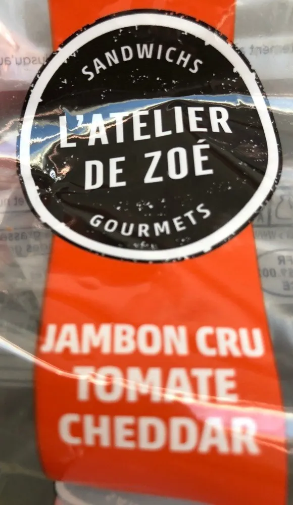 Sandwichs gourmets - Jambon cru, tomate, cheddar