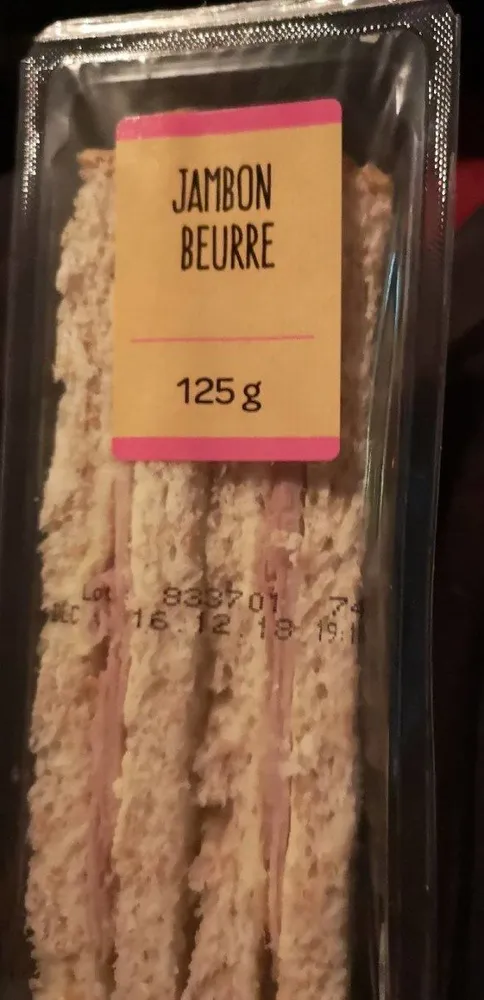 Sandwich jambon beurre